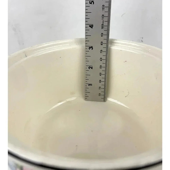 VTG Floral Casserole Dish with Lid Harker Cookingware Hot Oven 1930s - Picture 9 of 11